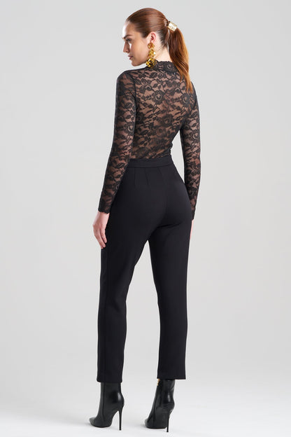 NATORI Techno Crepe Side Zip Ankle Pants