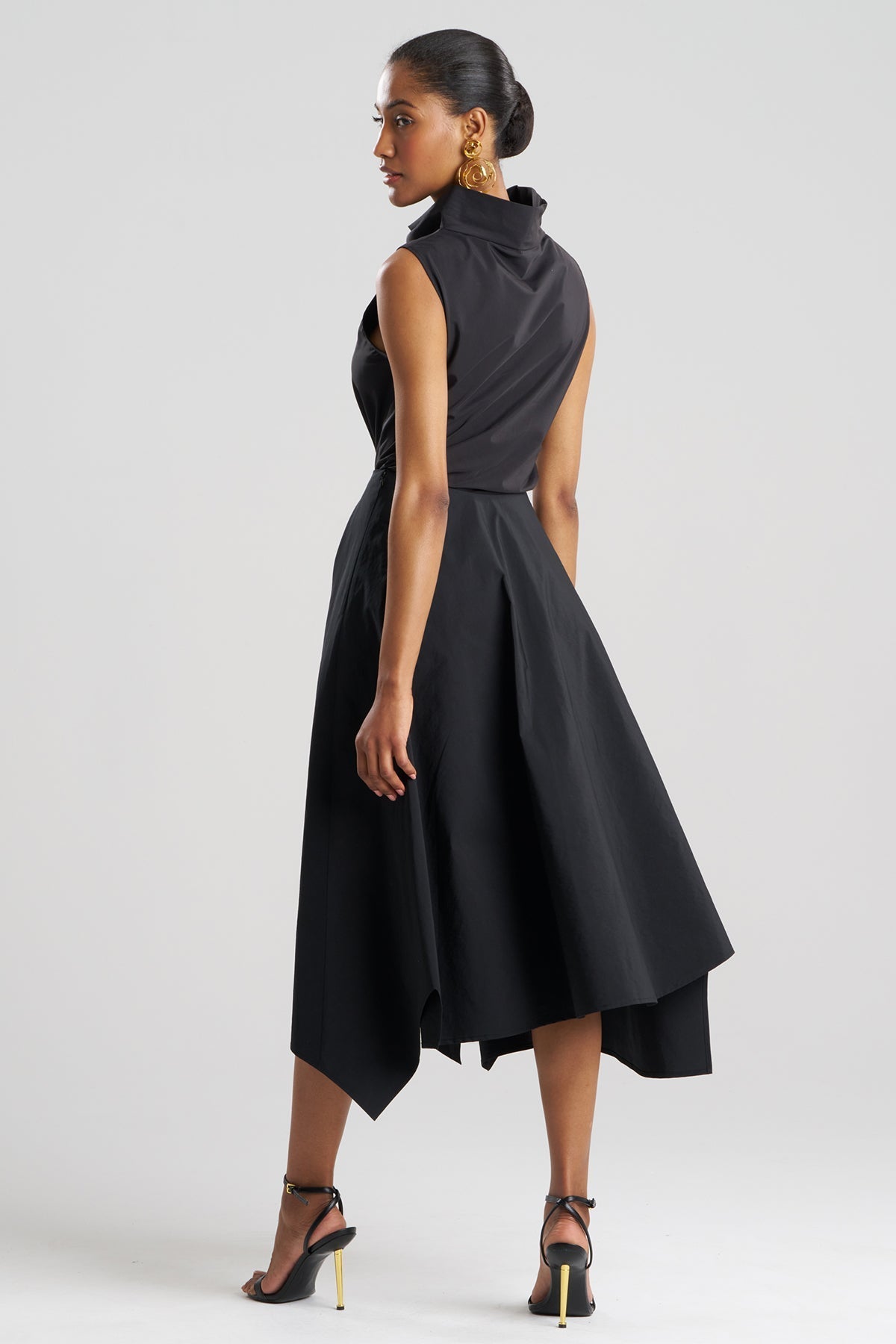 NATORI Taffeta Origami Maxi Skirt