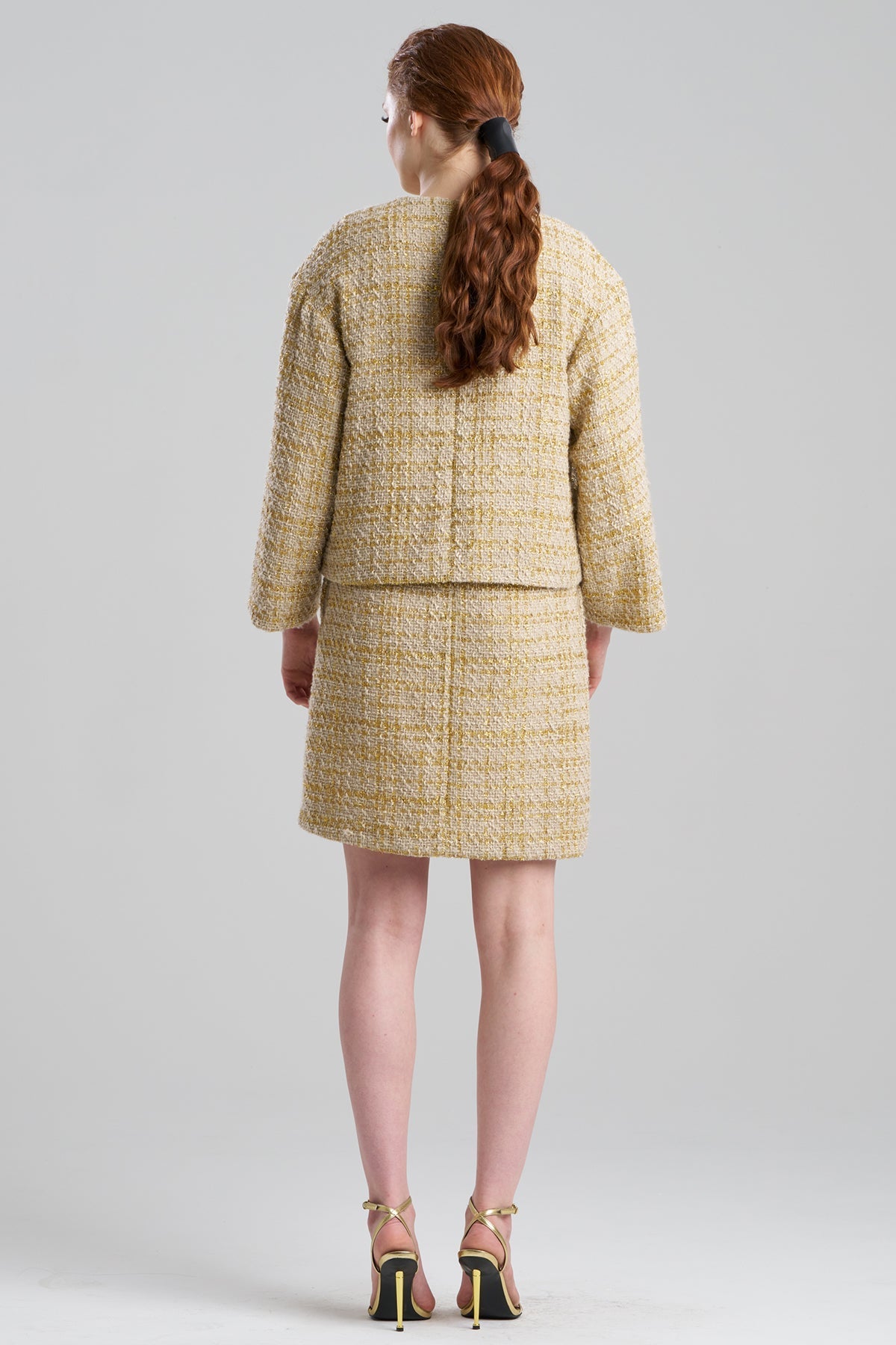 NATORI Sparkle Tweed Cropped Jacket
