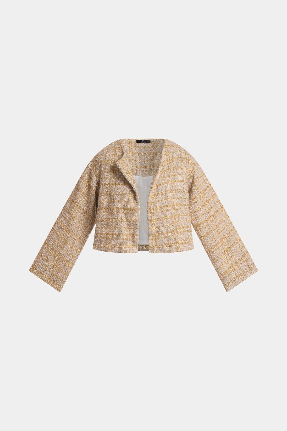 NATORI Sparkle Tweed Cropped Jacket