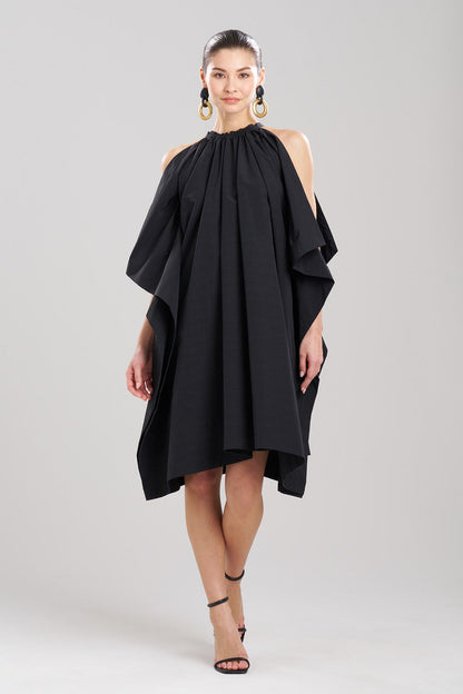 NATORI Buy Taffeta Handkerchief Dress in Black Online