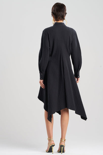 NATORI Matelassé Cotton Handkerchief Dress