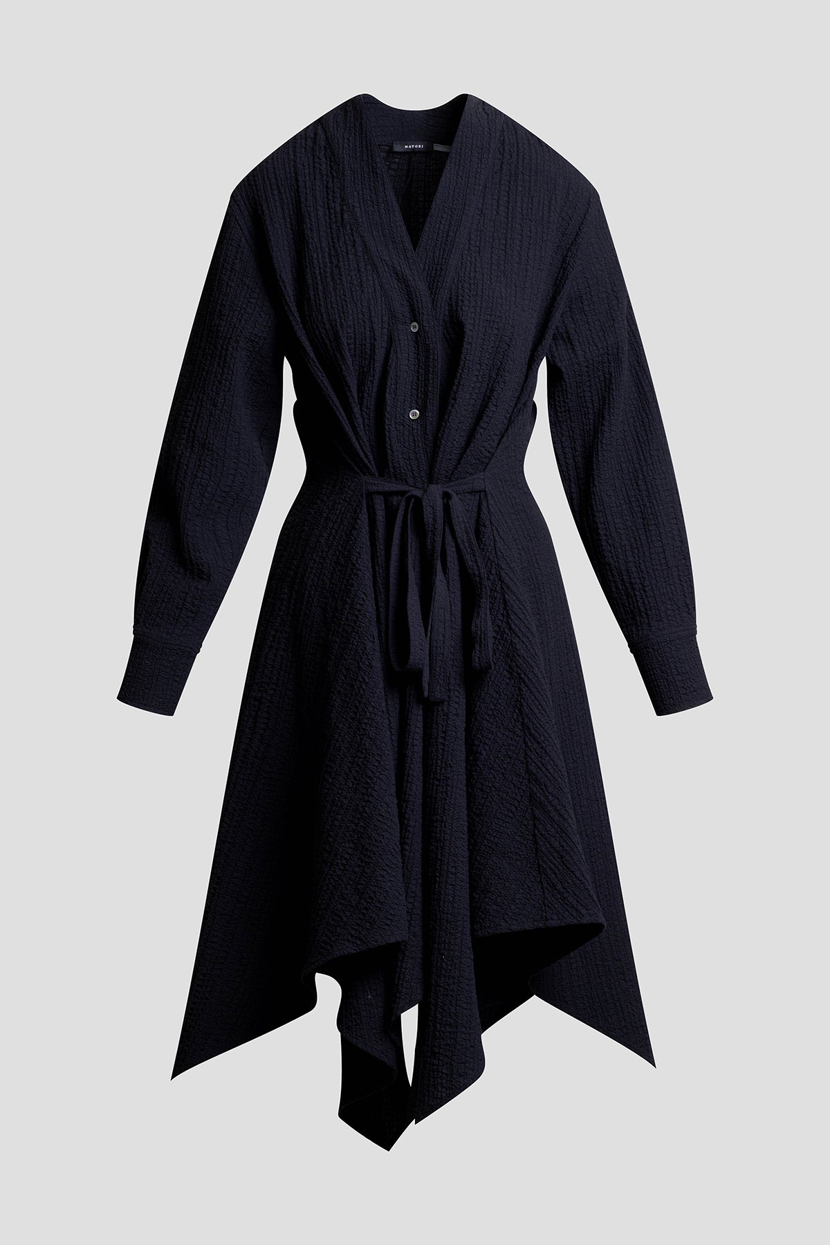 NATORI Matelassé Cotton Handkerchief Dress