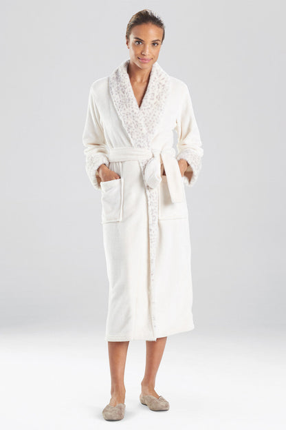 NATORI Buy Plush Lynx Robe in Zen White Online
