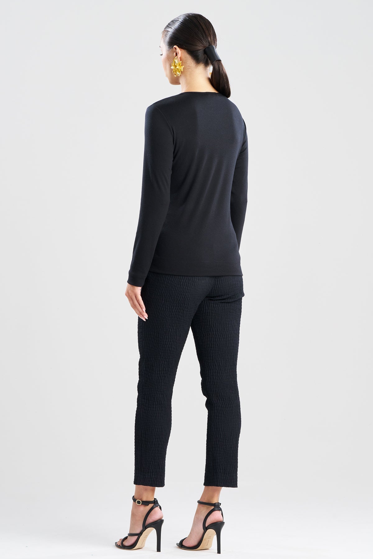 NATORI Layering Jersey Long Sleeve Crew Neck