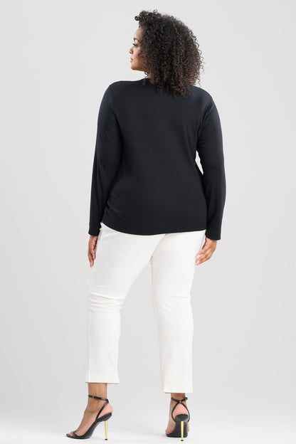 NATORI Layering Jersey Long Sleeve Crew Neck