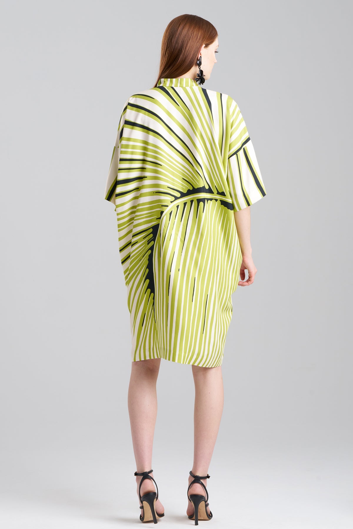 NATORI Yoshinoki Cotton Silk Caftan Dress