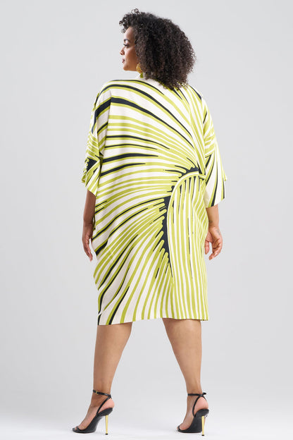 NATORI Yoshinoki Cotton Silk Caftan Dress