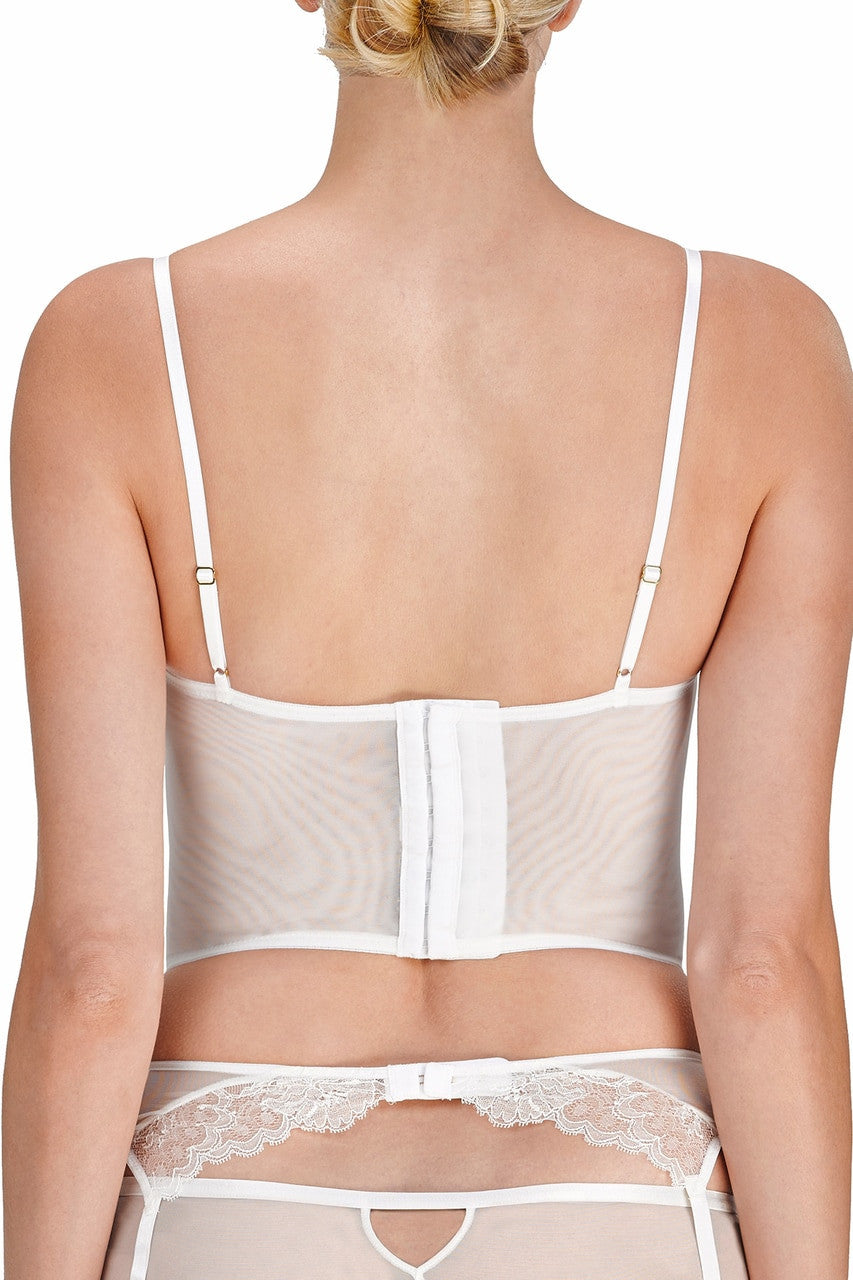 NATORI Buy Chantilly Lace Bustier in Warm White Online