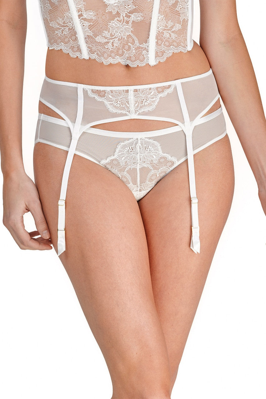 NATORI Buy Chantilly Lace Garter in Warm White Online