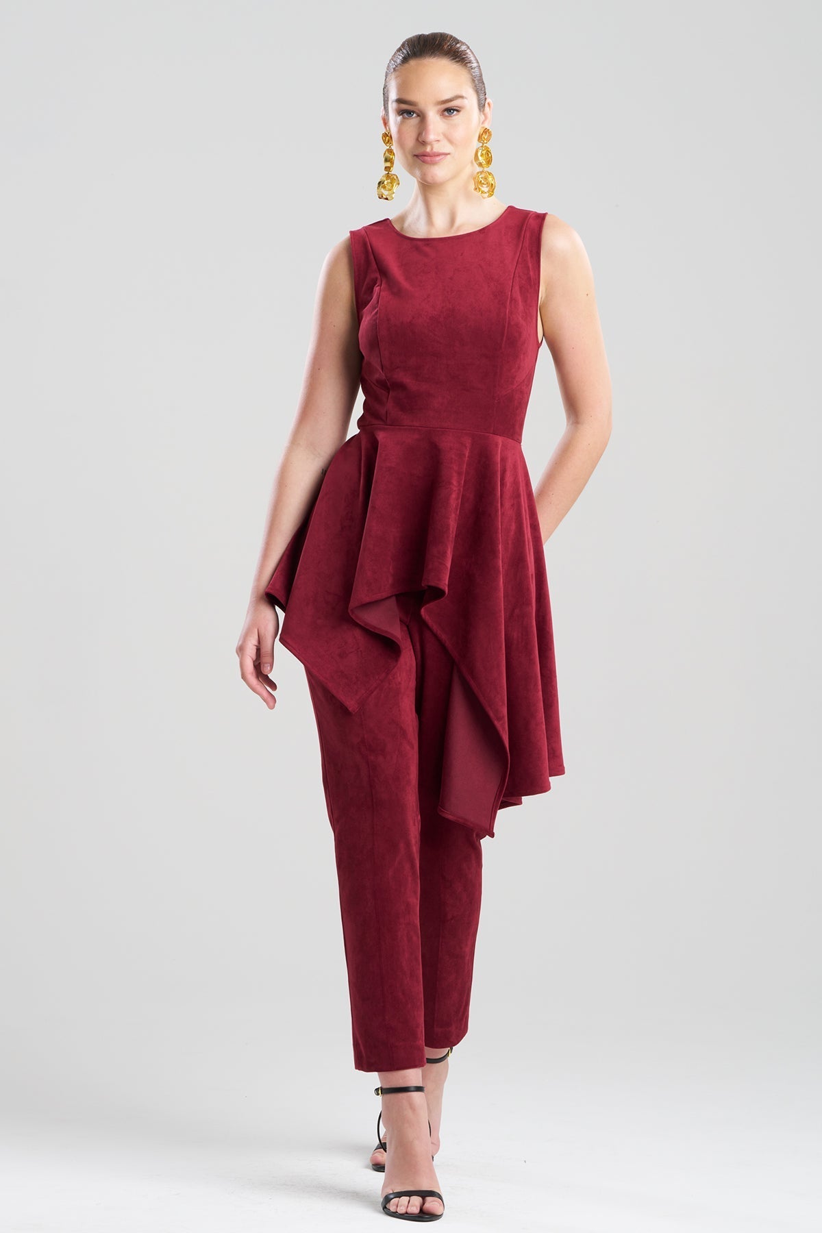 NATORI Vegan Luxe Suede Cascade Top