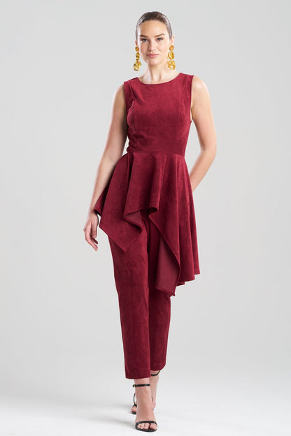 NATORI Vegan Luxe Suede Cascade Top