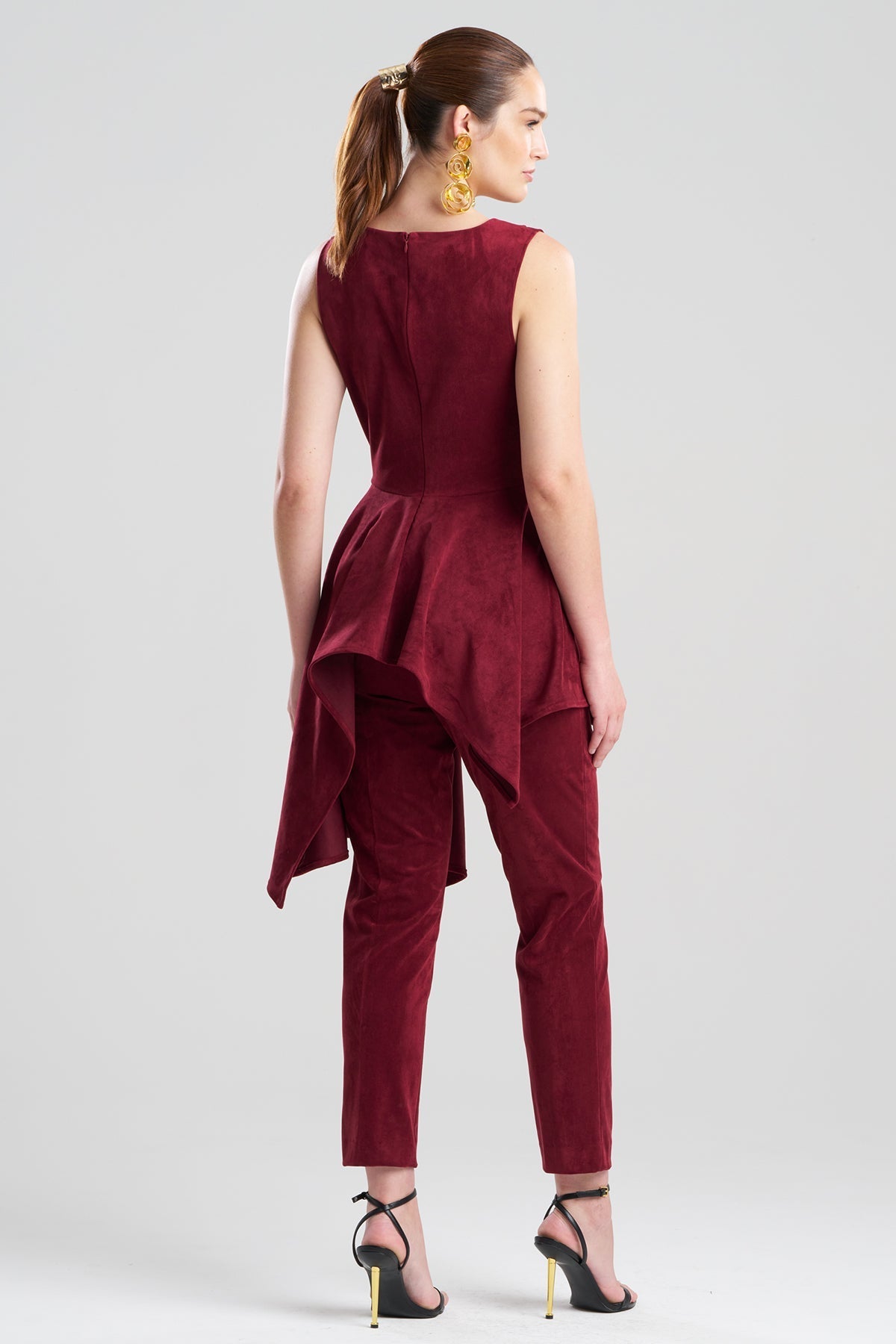 NATORI Vegan Luxe Suede Cascade Top