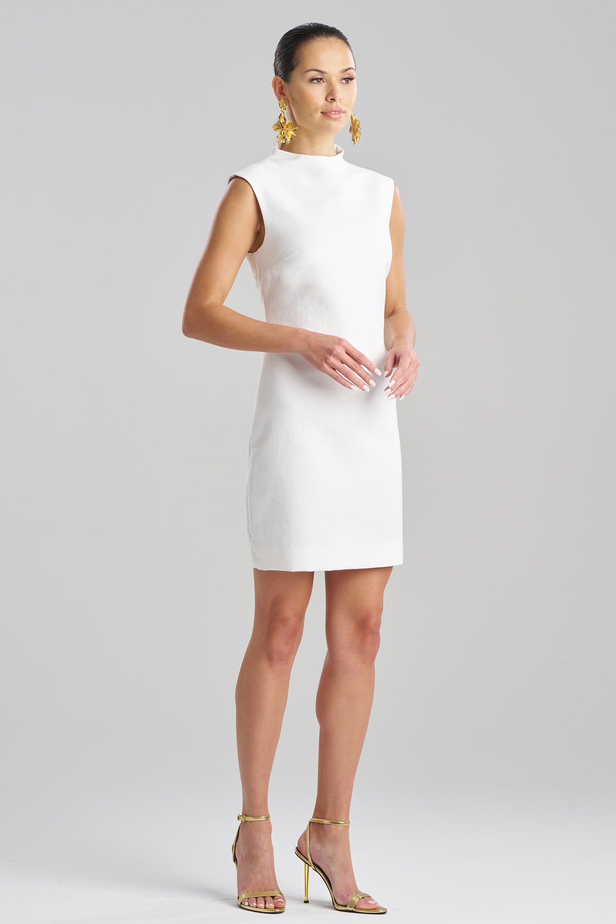 NATORI Canvas Cotton Sheath Dress