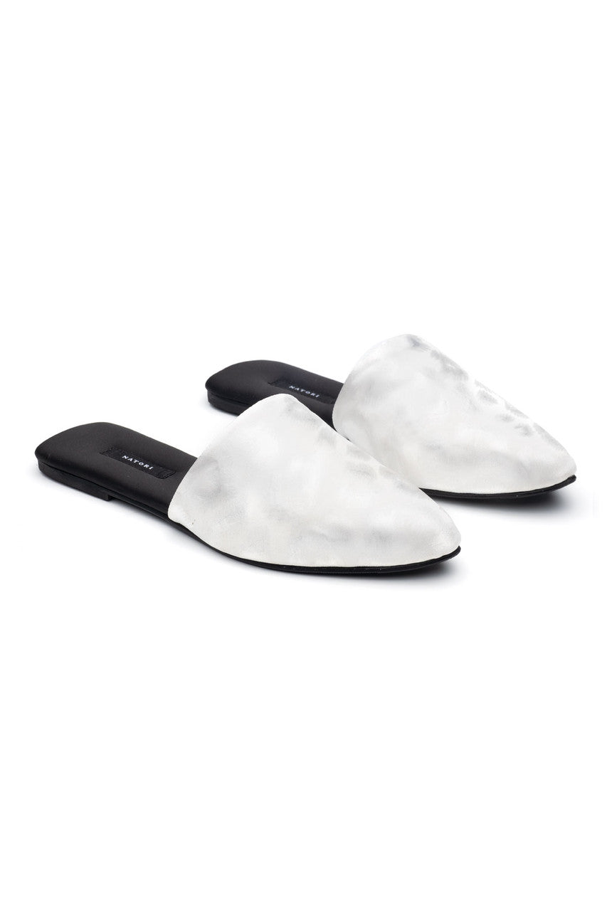 NATORI Buy Decadence Mules in Warm White Online