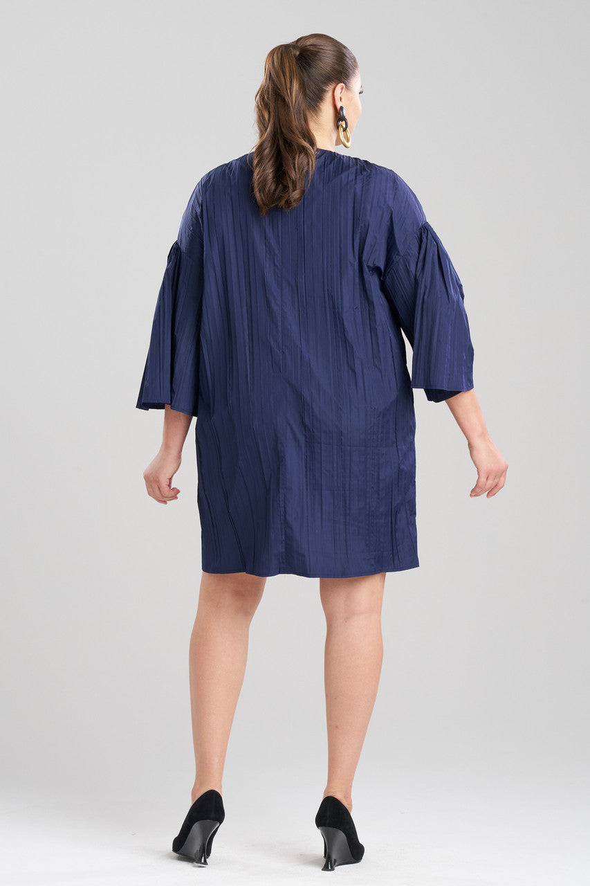 NATORI Buy Taffeta Plisse Dress in Midnight Navy Online