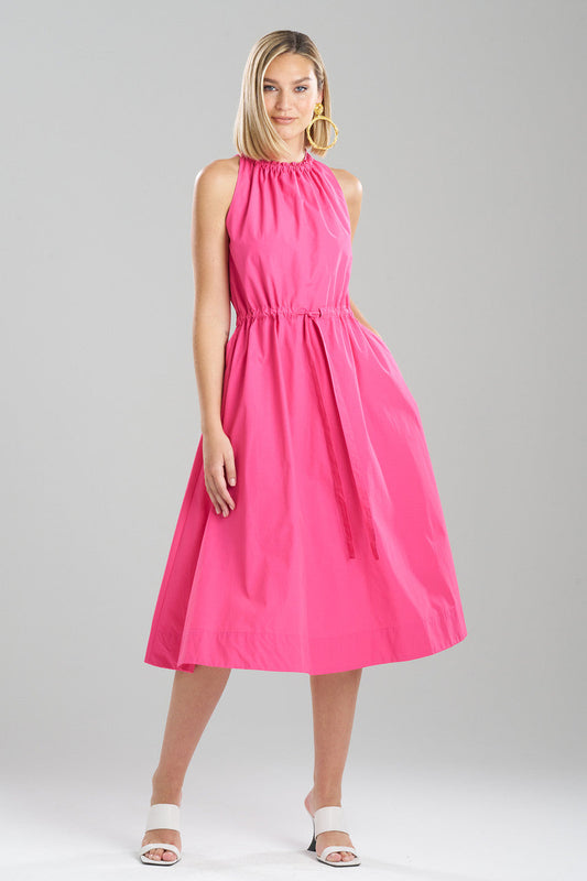NATORI Buy Techno Poplin Dress in Electric Pink Online