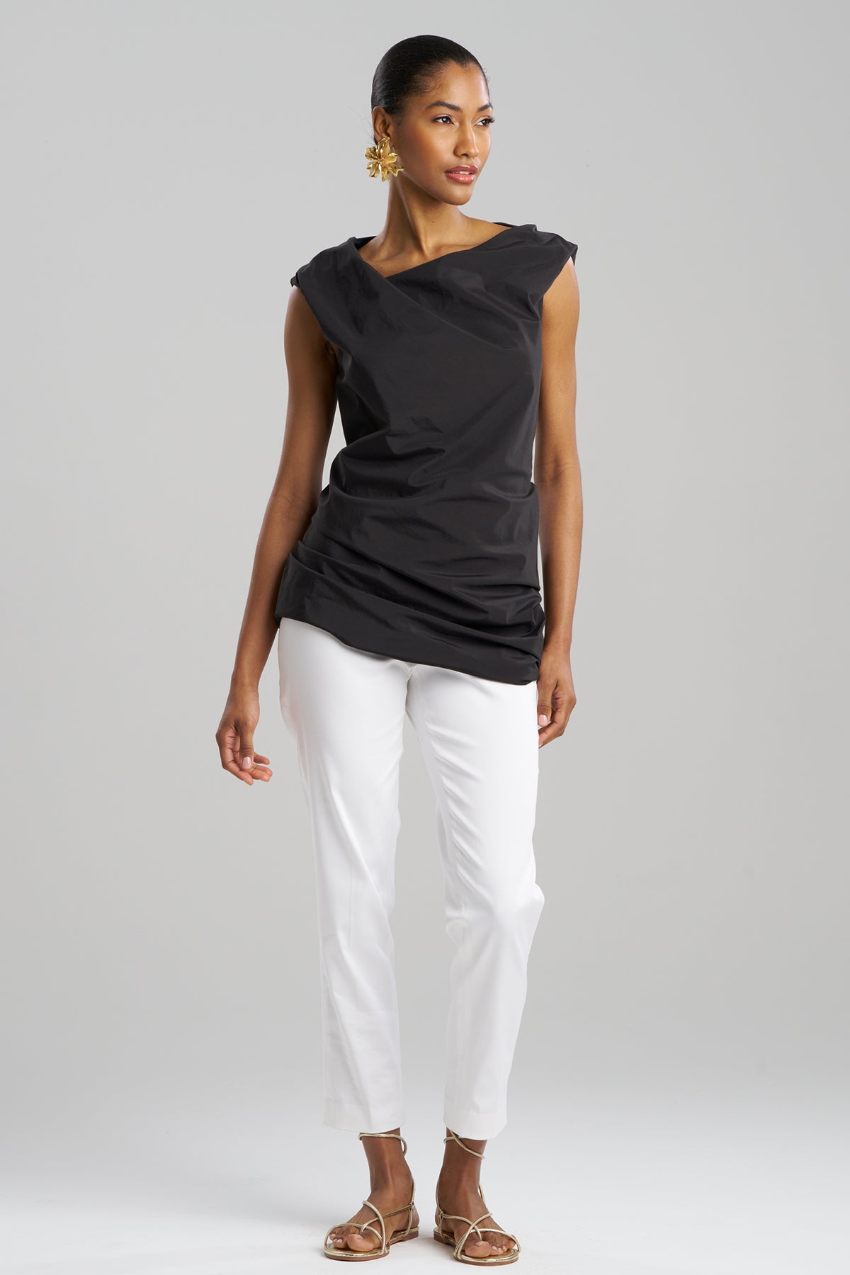 NATORI Techno Poplin Origami Tunic