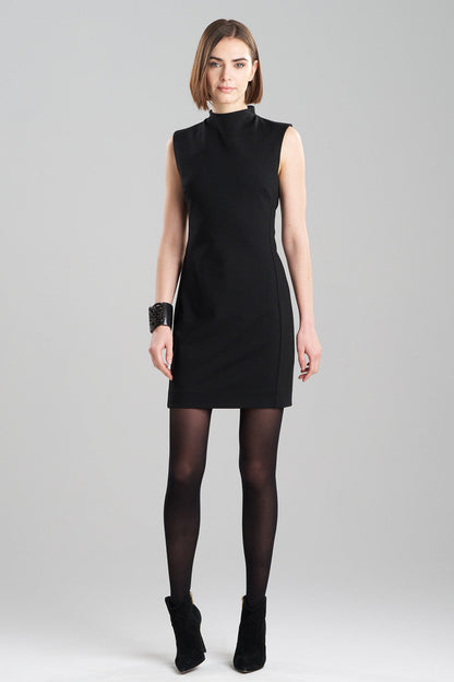 NATORI Buy Compact Knit Sheath Dress in Black Online