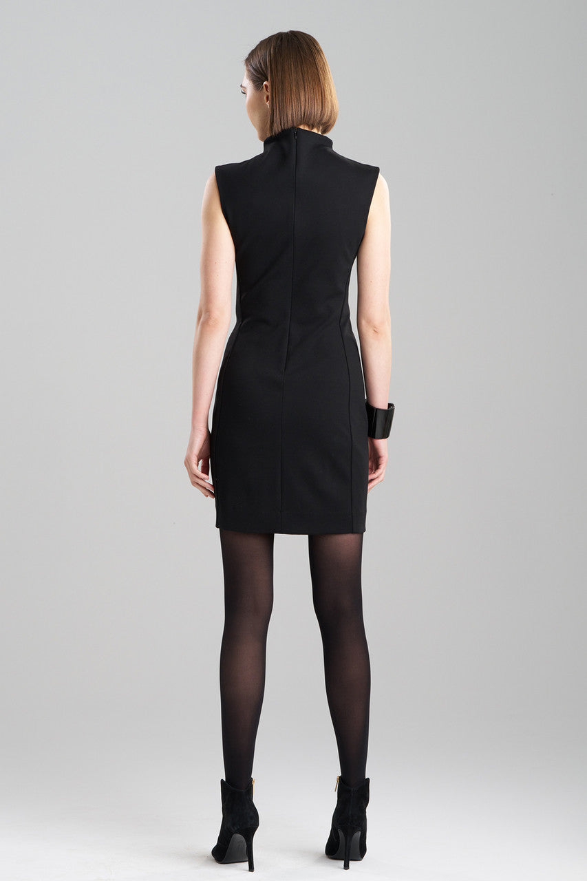 NATORI Buy Compact Knit Sheath Dress in Black Online