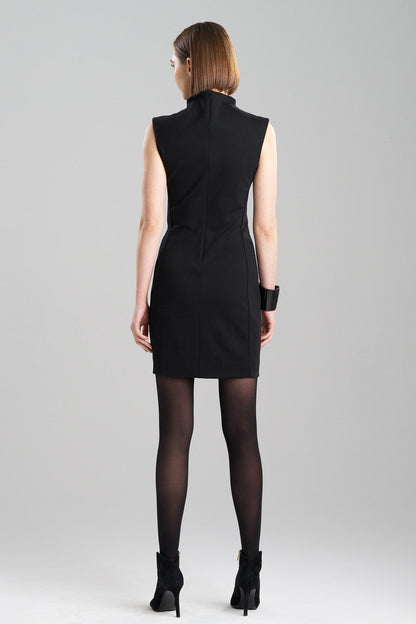 NATORI Buy Compact Knit Sheath Dress in Black Online