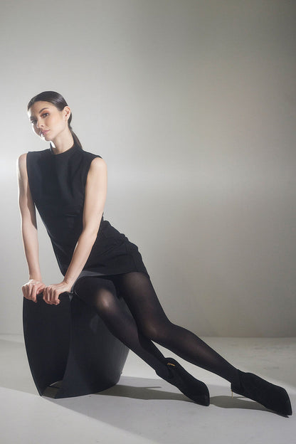 NATORI Buy Compact Knit Sheath Dress in Black Online