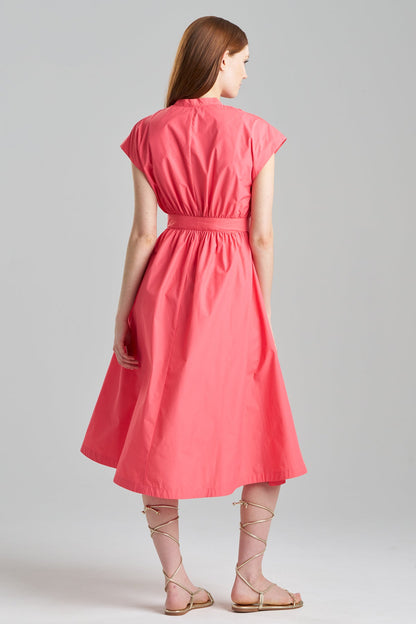 NATORI Techno Poplin Tie Front Dress
