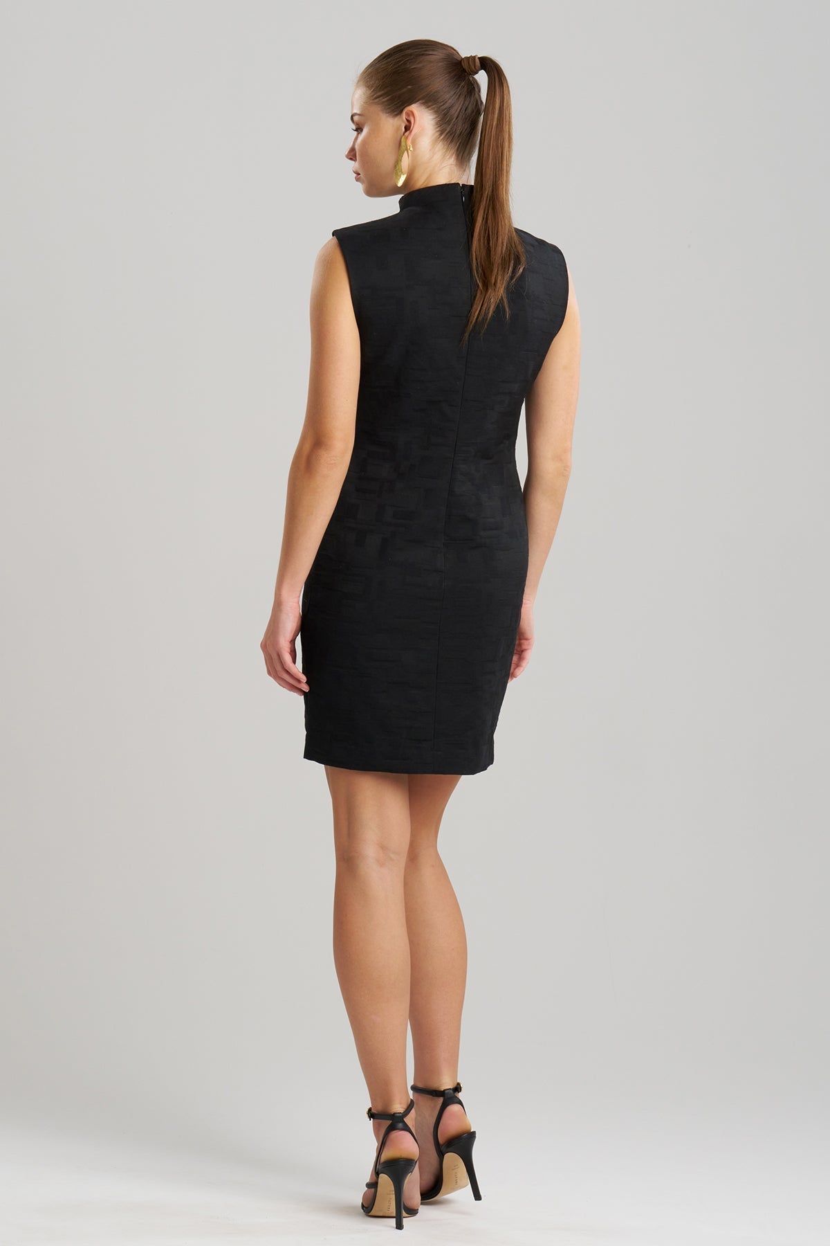NATORI Buy Geo Texture Jacquard Sheath Dress online