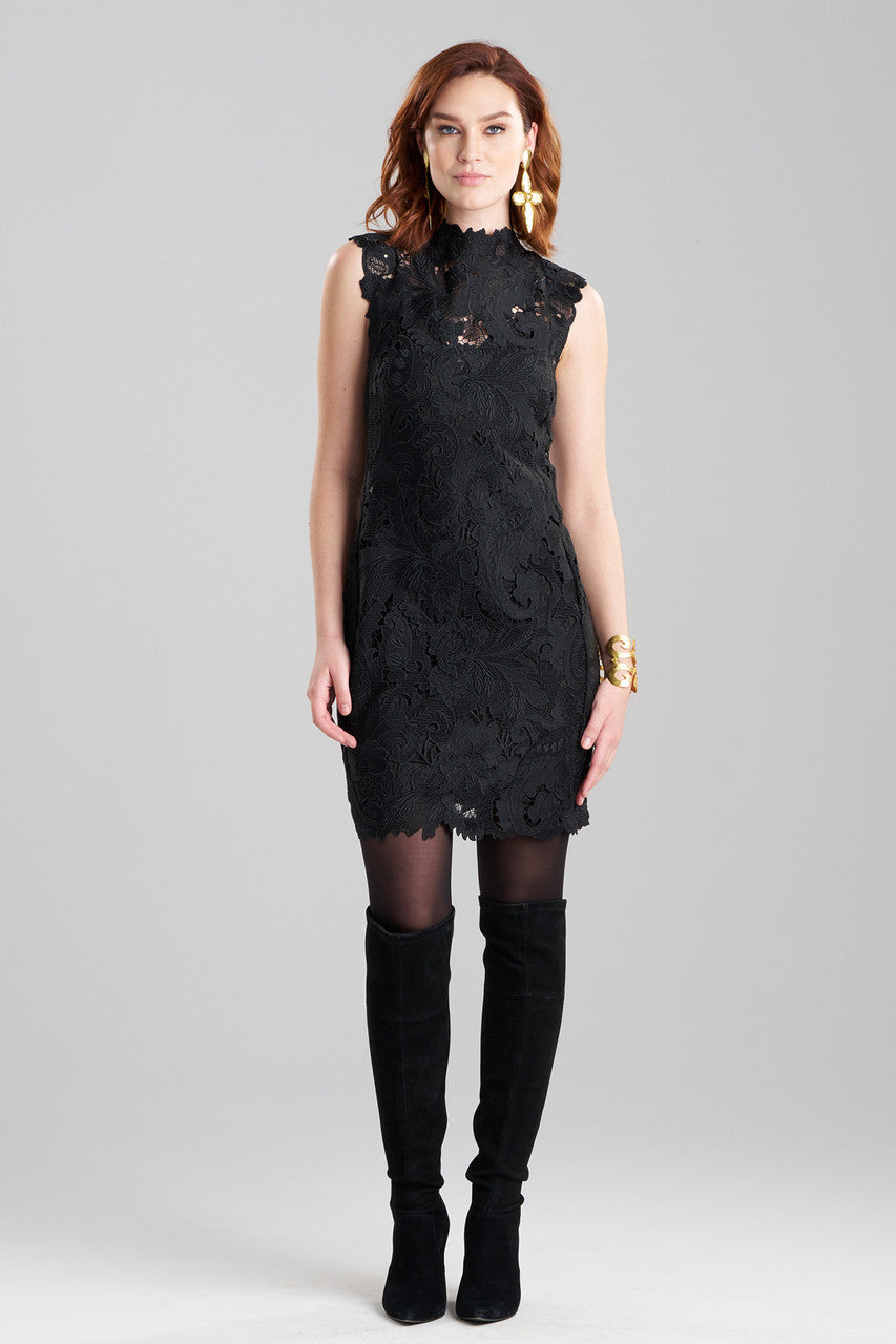 NATORI Buy Shinrin Lace Sheath Dress in Black Online